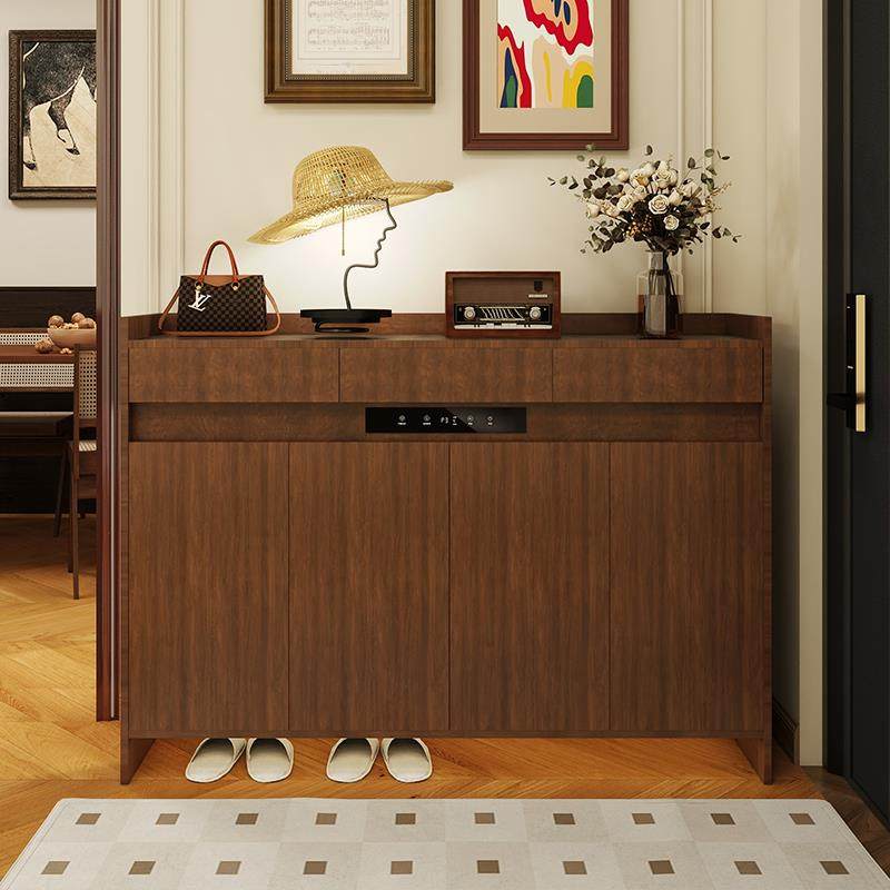 联邦实木智能消毒鞋柜杀菌烘干除臭防潮家用门口入户玄关柜大容量