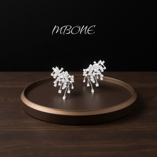 【 5141】 法【天使之翼】缇娜维斯 限定欧美彩钻镶嵌贵气耳钉耳