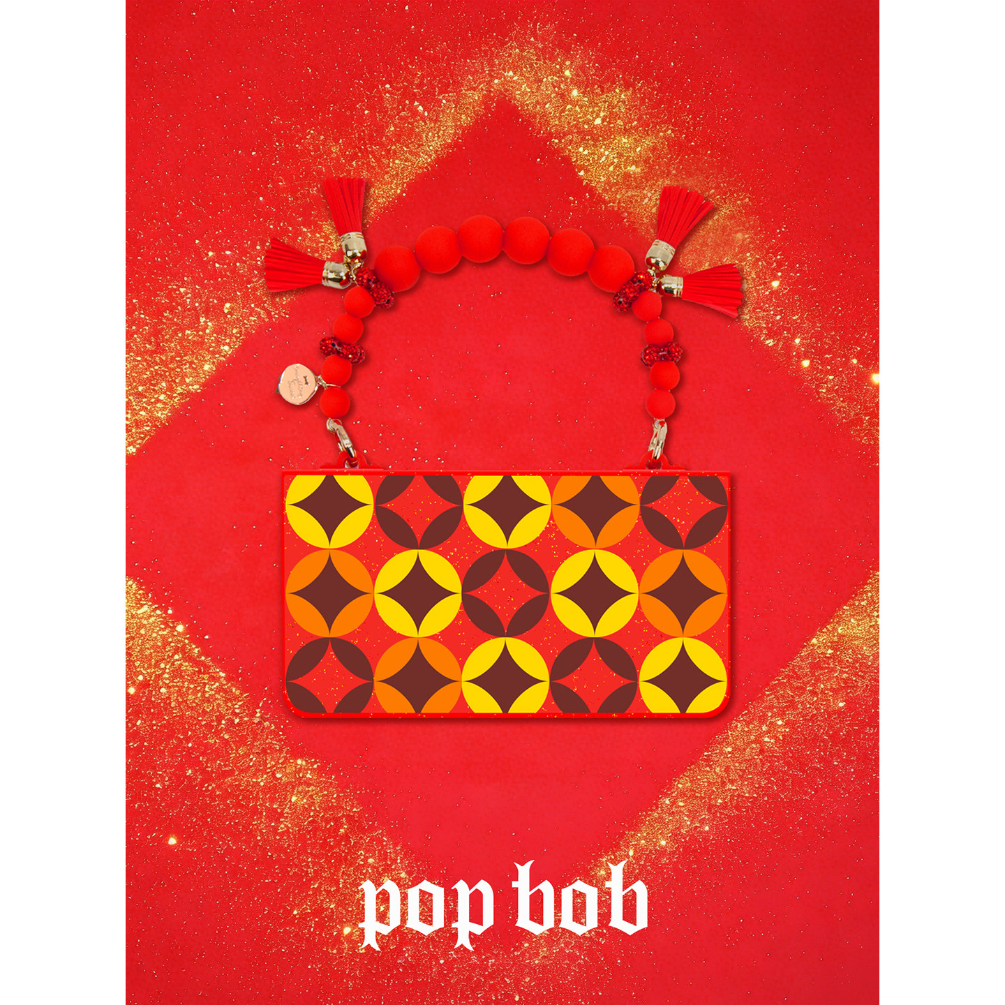 Popbob《新年鸿运》翻盖款手拎包适用于iPhone17Pro