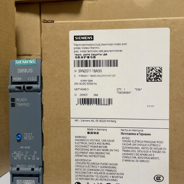 3RN2011-1BA30  热敏电阻电机保护继电器 标准评