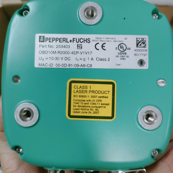 倍加福OBD10M-R2000-4EP-V1V17激光雷达9