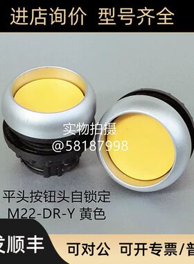 M22-DR-Y 黄色自锁定普通按钮头