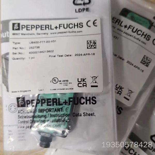 p+f超声波传感器UB400-F77-E0-V31,订货号2详谈