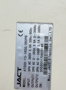 JACT艾克特变频器 AT500-T3-1R5G/2R2PB【议价】