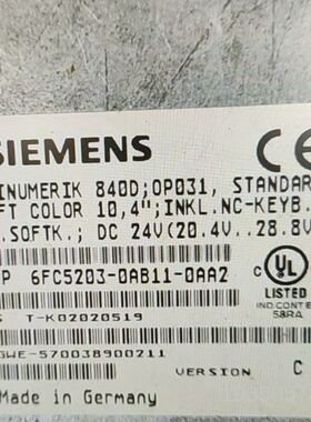 6FC5203-0AB11-0AA2 ，OP031,二详谈