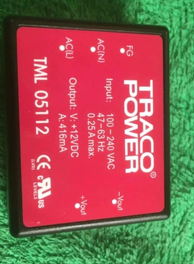 库存TRACO POWER TML05112 AC-DC电源