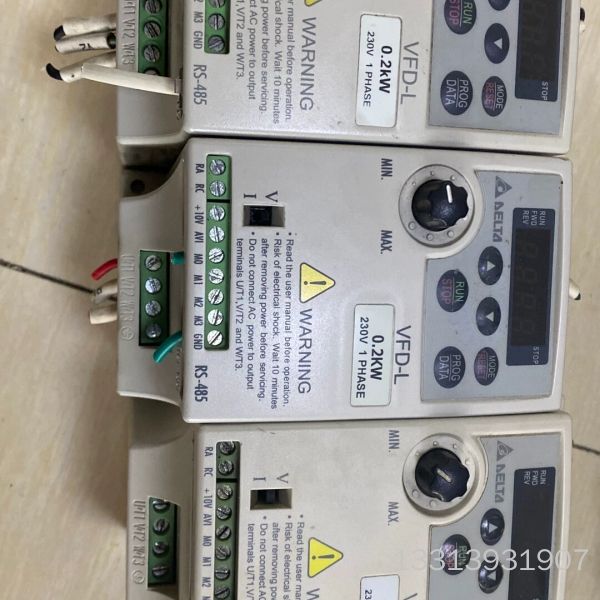 VFD002L21A台达L系列变频器 200W/220V成色议价也可维修