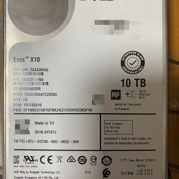 [维修]Dell/戴尔 希捷盘体10T ST10000NM0256