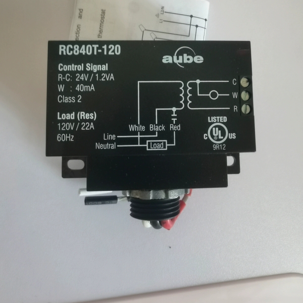 aube/奥布河RC840T-120电热继电器，原包装，议