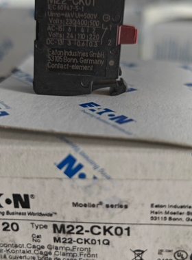 M22-CK01系列触点UL认证CSA认证齐全