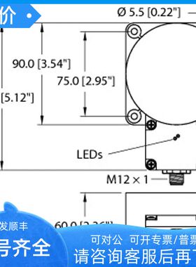 TURCK NI100U-K90SR-VP4X2-H1141 NI10-EM18WD-AP6X
