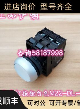 M22-DL-W/K20/LED230-W 白色2组辅助自复位灯按钮220V