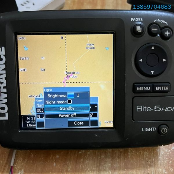 劳伦斯探鱼器LOWRANCE  EIite-5 过来