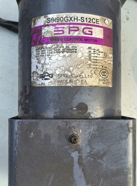 [维修]S9I90GXH-S12CE  SPG齿轮减速电机220V进