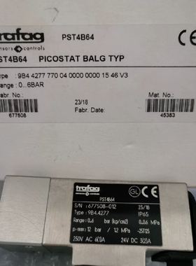 trafag PST4B64 PICOSTAT BALG TYP 9B4 4277 传器