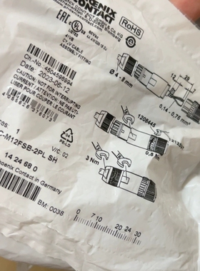 1424680菲尼克斯连接器SACC-M12FSB-2PL