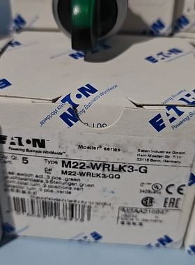 M22-WRLK3-G绿色灯三挡开关UL认证CSA认证齐全