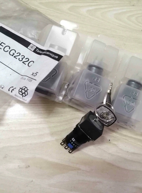 XB6ECG232C Telemecanlque XB6EGC 正方形3位自锁 钥匙