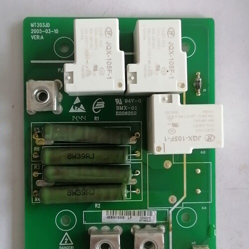 拆机汇川MD280缓冲继电器板，MT303JD  BMX-0