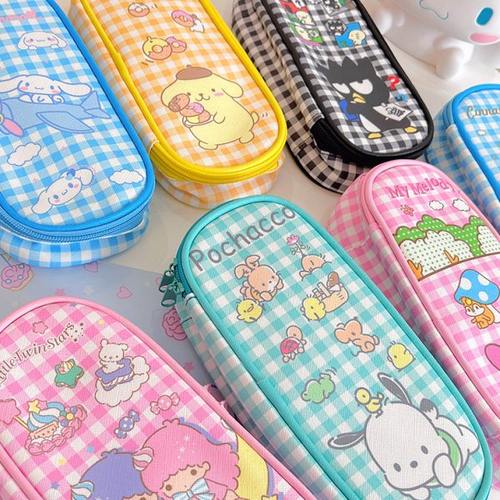 可爱PU大容量笔袋帕恰狗库洛米萌中小学生文具铅笔收纳包袋文具盒