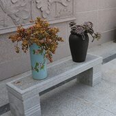 热卖 定制石桌石凳户外庭院花园长条椅花岗岩公园石头凳子桌椅茶台