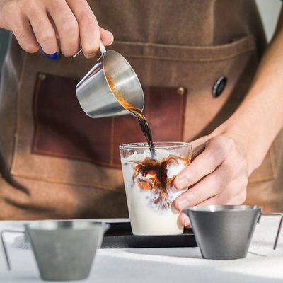 MHW-3BOMBER轰炸机不锈钢量杯 浓缩咖啡杯泽田小量杯 刻度杯100ml