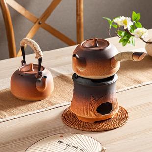 户外围炉煮茶壶灌灌壶木炭炉泥炉陶瓷酒精炉煮水壶 家用煮茶炉套装