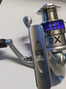 古梵黑色渔轮 鱼轮渔线轮12轴纺车轮全系列金属芯路亚海竿矶钓轮