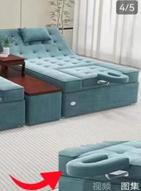 厂家直销足疗沙发床电动按摩足疗床采耳洗脚一体高档泰式SPA炕床