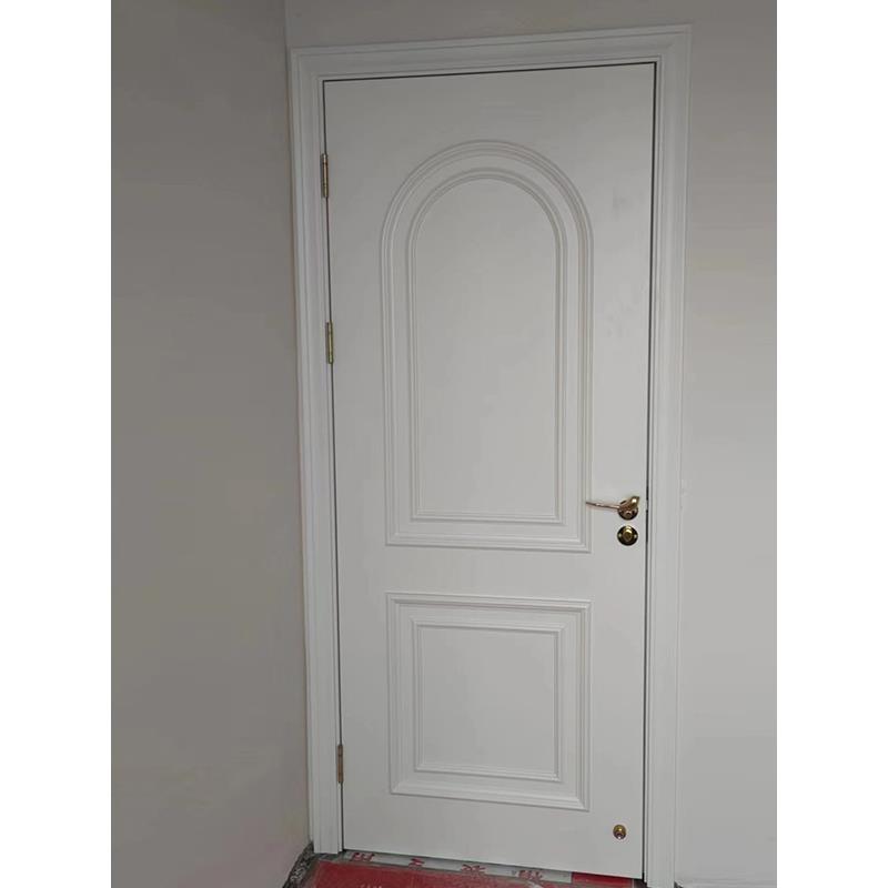 室内门实木复合烤漆门全实木白色房间门套装门法式木门卧室门安装