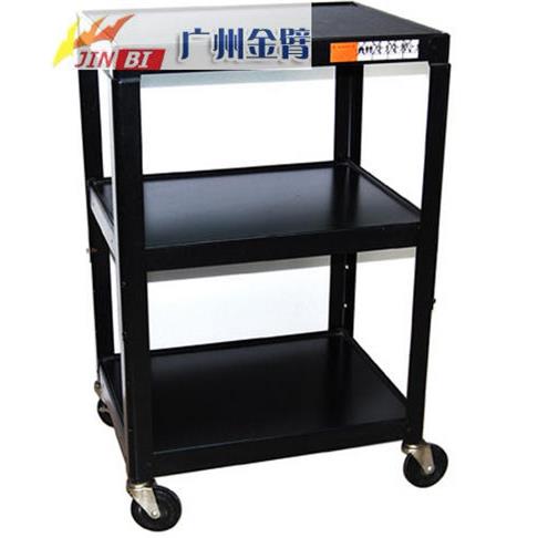 多功能小推车投影机移动支架金属仪器推车机房工作台电脑桌四角架维修移动桌