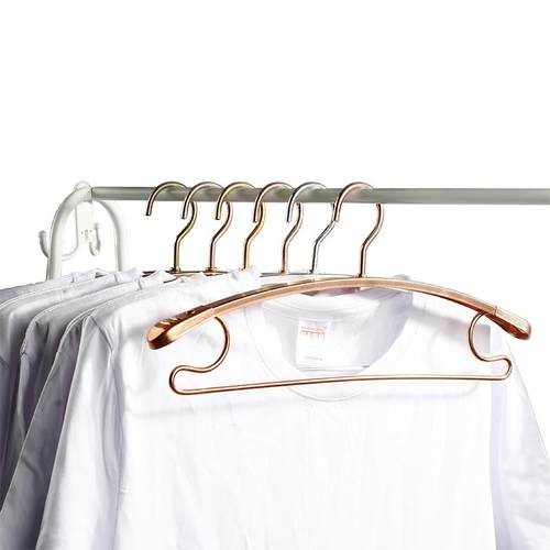 太空铝合金防滑衣挂无痕挂衣架家用阳台晒衣撑金属宽肩电动晾衣架