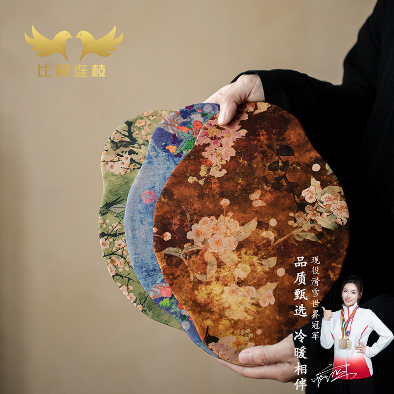 比翼连枝国风云朵绢丝香云纱茶席