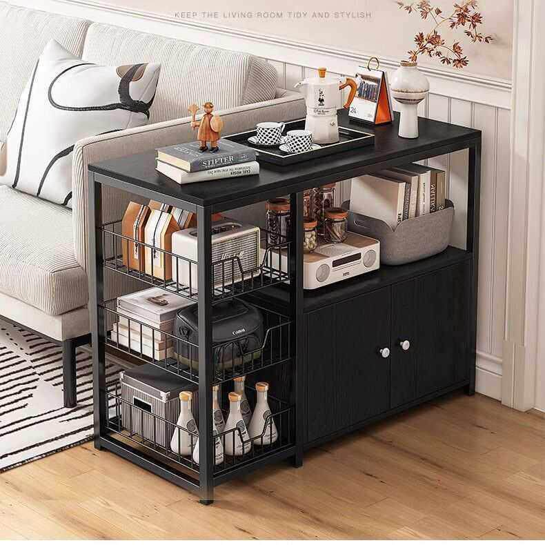 沙发边柜侧边柜简约现代茶几小桌子边几置物架客家用厅茶水柜茶桌