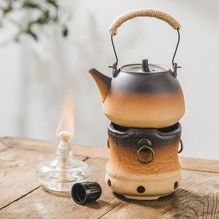 酒精灯煮茶器功夫泡茶陶瓷烧水壶家用明火小型室内客厅白茶炉底座