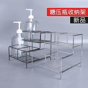 咖啡厅收纳整理架糖压瓶架子四瓶六瓶糖压瓶架糖浆展示架咖啡架