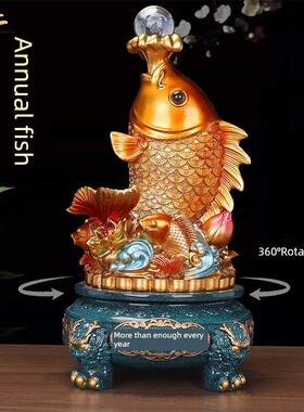 每年引进财富宝鲤鱼，金龙鱼饰品，乔迁礼物，家庭客厅，酒柜，电