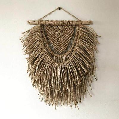 北欧ins挂毯装饰波西米亚黄麻手工编织民宿客厅电表箱遮挡墙饰