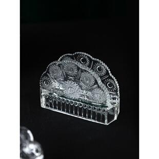 欧洲覆古玻璃餐巾纸持有人，以储存餐巾纸酒店，餐厅，咖啡馆装饰