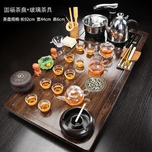茶楼整套家用简约功夫全自动烧水壶茶盘 茶具泡茶台上水一体套装