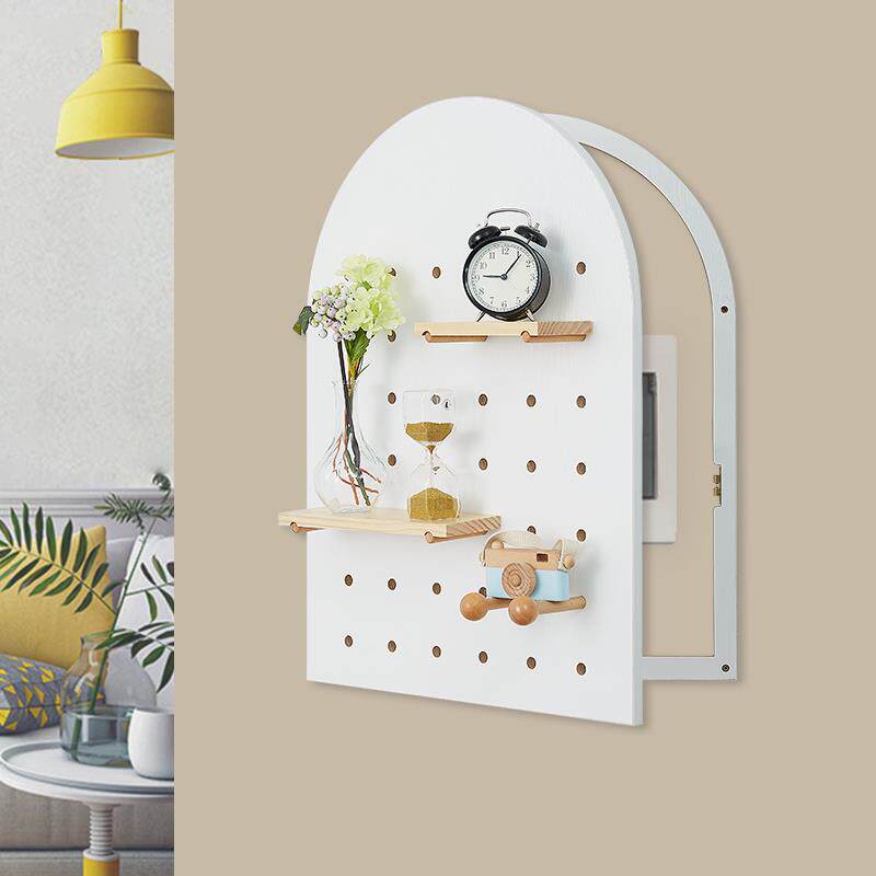 木工小舅 洞洞板电表箱遮挡置物架 创意扇形配电箱装饰遮挡箱遮丑