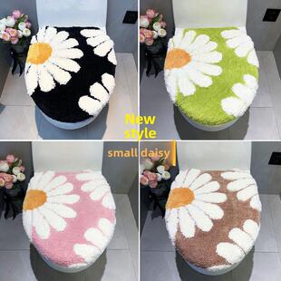 抖音网红马桶垫坐垫家用坐便套两件套装韩系红色KT马桶圈加厚通用