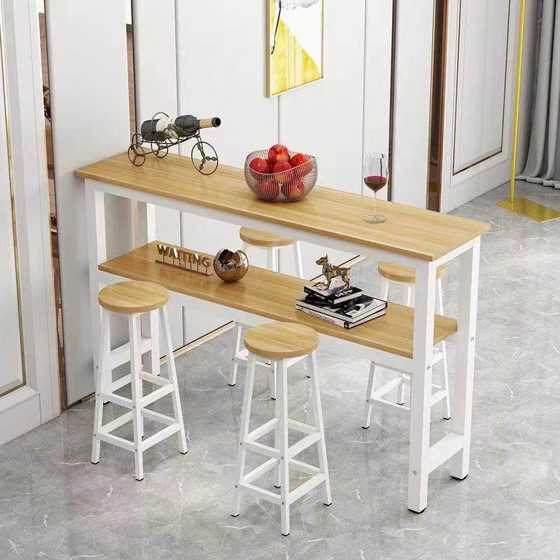 定制吧台桌双层商用酒吧桌靠墙阳台客厅隔间家用细长桌咖啡餐桌椅