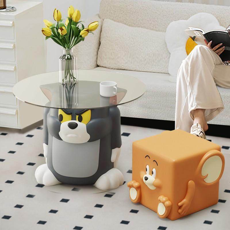 猫和老鼠客厅落地茶几摆件卡通装饰品沙发边几玄关乔迁新居送礼物,家居饰品,落地摆件,淘宝优惠券,粉丝福利购,淘宝优惠卷