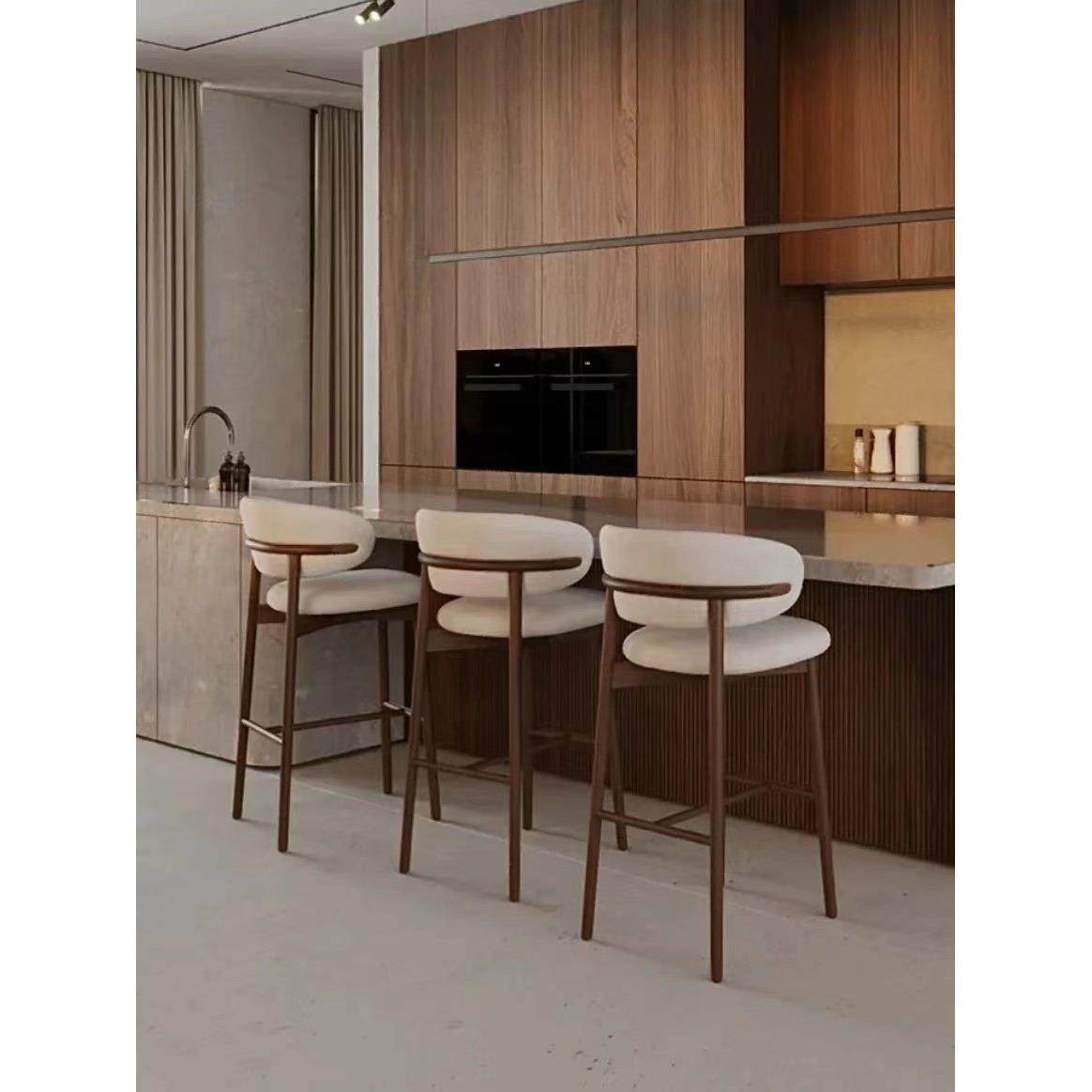 采购产品实木酒吧椅，简单和轻豪华织物椅，客厅靠背椅，家岛高凳,住宅家具,家用高脚椅,淘宝优惠券,粉丝福利购,淘宝优惠卷