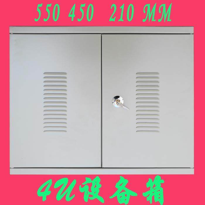 4U 壁挂式机箱 网络交换机 监控箱 机柜家用19英寸宽带墙柜