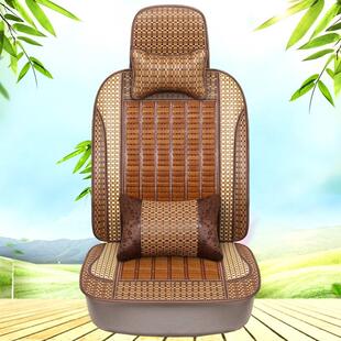 夏季汽车载护腰垫座椅背靠垫夏天竹片单个驾驶员座位凉席坐垫防滑