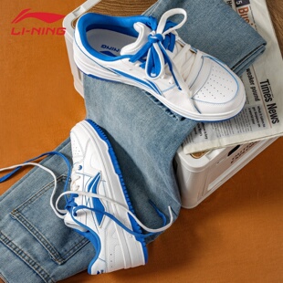 秋季 2025新款 流行风格 复古增高耐磨百搭正品 李宁男鞋 运板鞋 休闲鞋