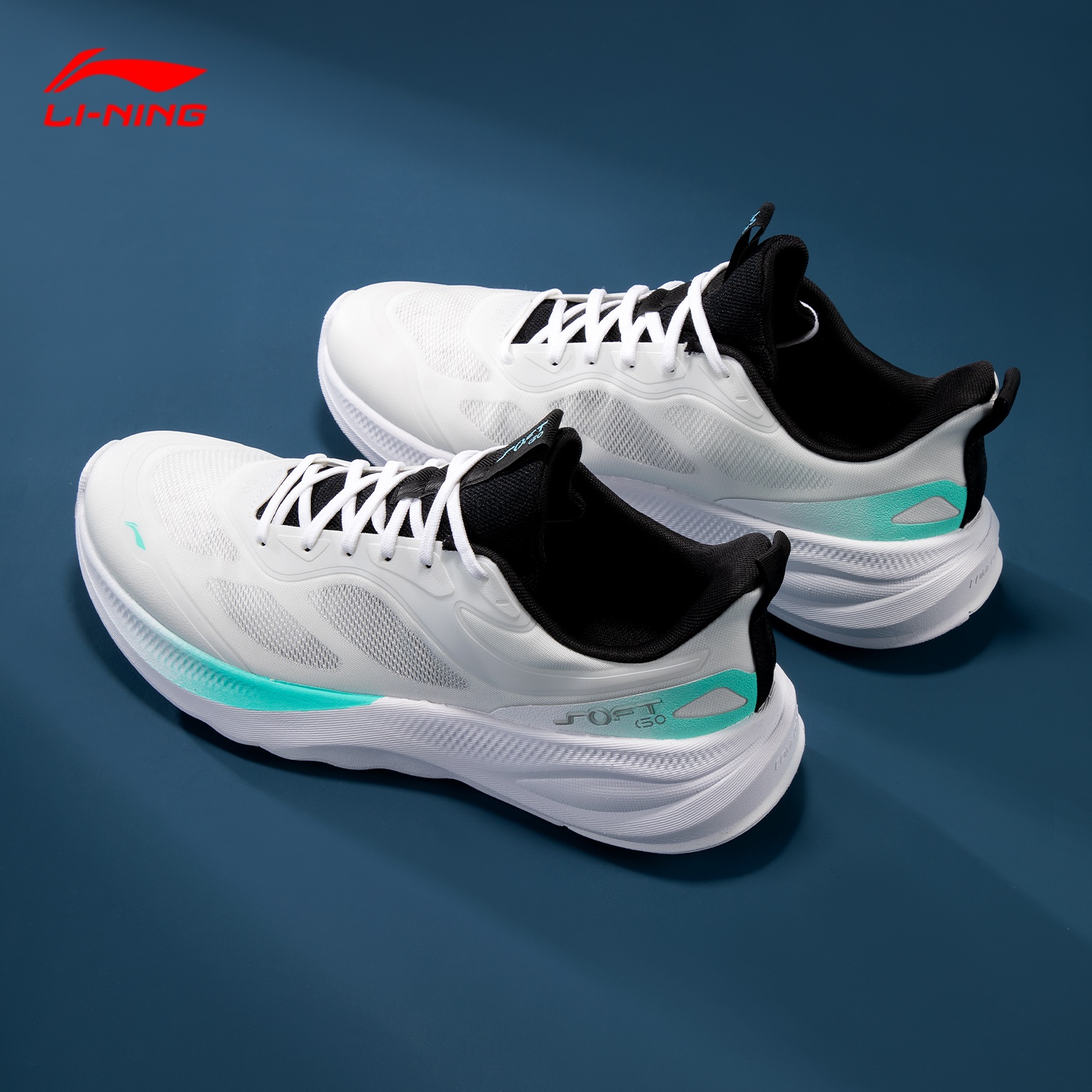 李宁软底轻便潮流男款运动跑步鞋