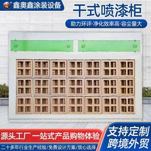 干式喷漆柜迷宫盒式水性漆过滤纸箱漆雾处理设备喷漆柜高效过滤